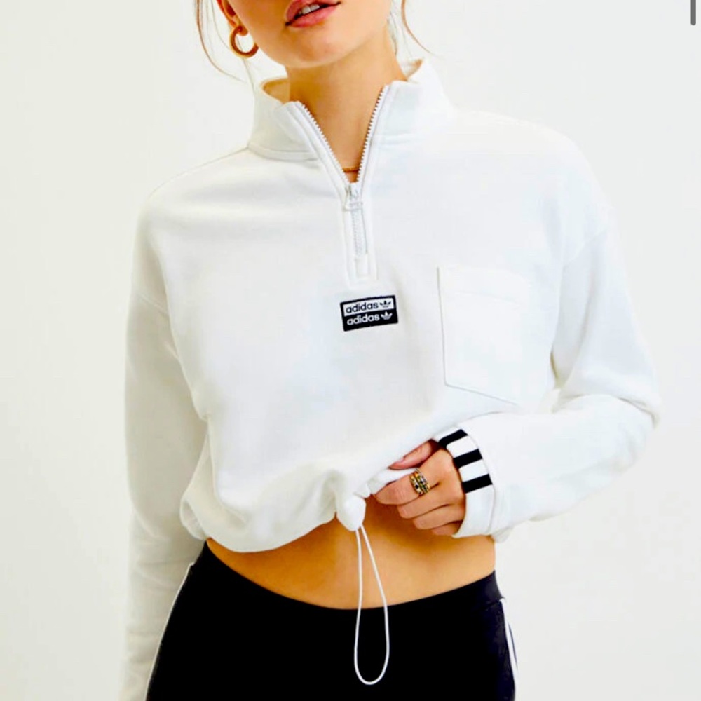 Adidas Crop Quarter Zip Sweatshirt